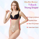 Cross border camisole body shaping jumpsuit with lace U-shaped upper support gathered in double layers for abdominal tightening, waist lifting, buttocks lifting, thong for body tightening