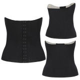 Black technology latex jelly strip for abdominal tightening, postpartum belt for soft, breathable, strong correction and shaping, 13 button waist seal