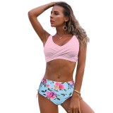 New European and American swimwear women's cross-border sexy split bikini swimwear spot wholesale ins style bikini