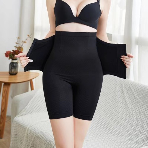 Cross border high waisted shaping reinforced buttoned belly tightening underwear for women to prevent slipping and lift the buttocks, shaping the waist, shaping the body, and belly tightening pants