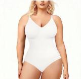 European and American large-sized postpartum buttocks lifting seamless shapewear for women's corset, suspender, belly tightening, and bodysuit underwear