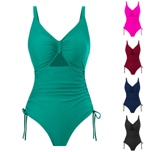 New one-piece swimsuits for women, European and American Amazon hollow out bikini swimwear wholesale Бикини