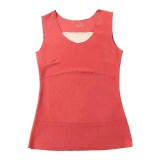 Winter New Warm Underwear Women's Double sided Brushed and Velvet Double Layer Thickened Slim Fit Bottom Warm Tank Top