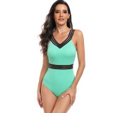 New European and American jumpsuit women's sports quick drying sexy bikini swimwear manufacturer wholesale