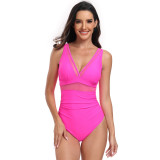 Amazon's new one-piece swimsuit for women in Europe and America, deep V-neckline bikini swimwear manufacturer wholesale