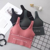 In summer, WeChat business shakes and sounds popular, no steel ring sports wrap chest, U-shaped shockproof, anti slip yoga, versatile back wrap chest
