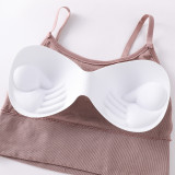 Weibo popular hot selling seamless wrapped chest thread comfortable beautiful back suspender girl strapless sports bra