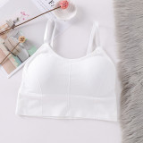 Summer hot selling new seamless thread 646 wrapped chest women's beautiful back suspender, girl's underwear, bra, sports tank top for women