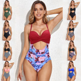 New one-piece swimsuit for women with conservative European and American cross-border sexy bikini swimwear wholesale bikiniins style