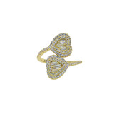 Amazon Cross border New Love Ring Full Diamond Hiphop Ring with Diamond Supply Wholesale Jewelry