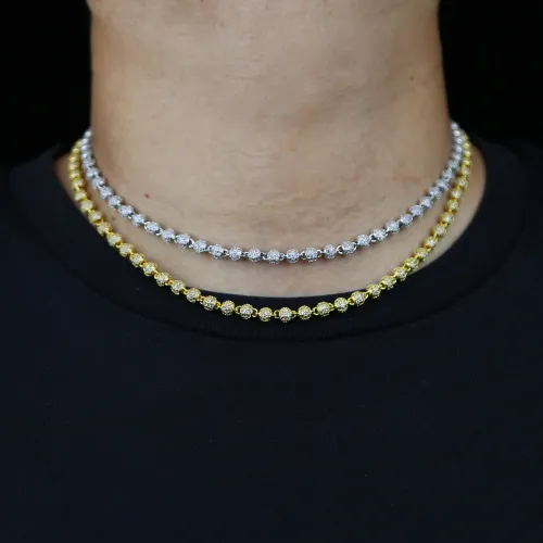 Amazon Wish Cross border Hip Hop New Round Necklace Men's Fashion Trendy Brand Hiphop Jewelry Cross border Source