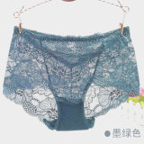 Hot selling large size lace underwear with a weight of 180 pounds, lace high waisted underwear for women's sexy triangle pants