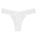 Cross border exclusive supply of multi-color pure cotton women's lace underwear, lightweight and comfortable Amazon low waisted European and American sexy women's underwear