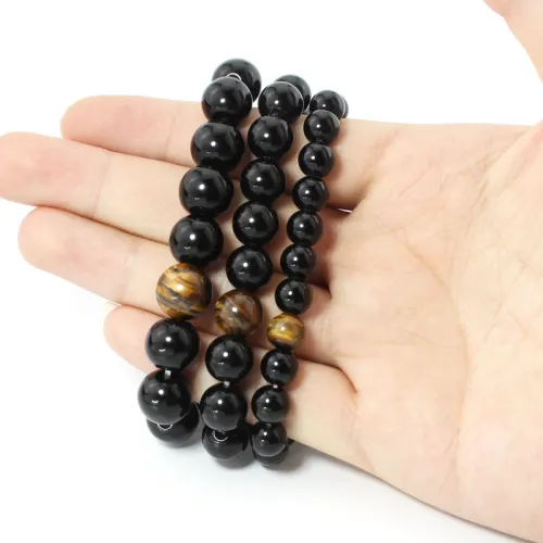 B012 AliExpress Amazon eBay Hot Selling Natural Agate Stone Tiger Eye Stone Buddha Bead Bracelet Yiwu Jewelry Wholesale