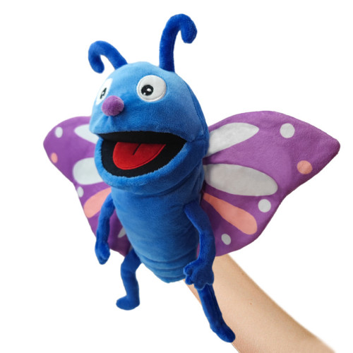 Cute insect figurine, butterfly, children's plush toy doll, kindergarten, parent-child storytelling, ladybug cloth doll