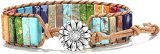 Amazon's cross-border hot selling bracelet, Emperor Stone bracelet, handcrafted woven leather, European and American Bohemian creative bracelet