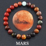 Cross border hot selling planet bracelets, eight major planets, natural stone bracelets, new space bracelets, men's and women's gift bracelets