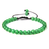 Cross border new 6mm natural stone bead bracelet, women's handmade woven sports energy bracelet, hot selling in Europe and America