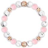 Crystal Bracelet Amazon White Turquoise Bracelet Colorful Emperor Stone Double Layer Pink Zebra Magnet Essential Oil Bracelet