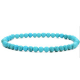 Amazon Cross border Hot selling Bead String 4mm Natural Stone Beads Charming Women's Bracelet Foreign Trade Bracelet Couple Bracelet