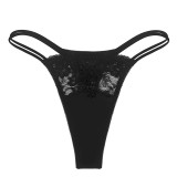 Hot selling foreign trade sexy seamless European and American thong T-back one piece lace underwear available in stock