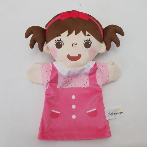 Wholesale of hand puppets, plush toys, in stock, cross-border children's storytelling figurines, kindergarten early education dolls for a family