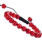 Hot selling colorful pink crystal woven bracelet, natural agate adjustable woven bracelet, beaded rope woven bracelet