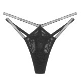 European and American Sexy Low Waist Lace Women's Underwear Breathable Mesh Hollow Thin Belt Foreign Trade Traceless thong thongs