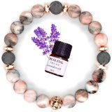 Crystal Bracelet Amazon White Turquoise Bracelet Colorful Emperor Stone Double Layer Pink Zebra Magnet Essential Oil Bracelet