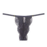 Amazon's best-selling solid color strapless sexy thong seamless low waisted comfortable hollow out transparent lace underwear