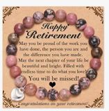 European and American Fashion Pink Zebra Love Pendant Bracelet Handmade Beaded Christmas Festival Gift Card Pink Zebra Bracelet