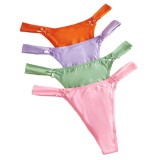 European and American underwear, women's sexy micro elastic hot and spicy double bow, comfortable pure cotton crotch, cross-border women's underwear, low waisted