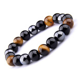 Cross border New High Quality Tiger Eye Stone Bracelet Natural Stone Bracelet 10mm Jewelry Bracelet Jewelry