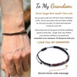 Hot selling woven bracelet, magnetic stone, black iron stone, partition wood, magnetic stone beads, nylon braided rope bracelet, Moss code bracelet