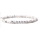 Amazon Cross border Hot selling Bead String 4mm Natural Stone Beads Charming Women's Bracelet Foreign Trade Bracelet Couple Bracelet
