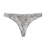 European and American sexy leopard print thong, sexy and spicy pure cotton, personalized and comfortable, breathable and leaking buttocks, wholesale of women's underwear