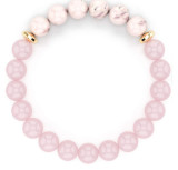 Crystal Bracelet Amazon White Turquoise Bracelet Colorful Emperor Stone Double Layer Pink Zebra Magnet Essential Oil Bracelet