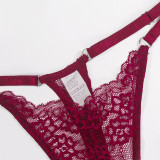 European and American style hollowed out seamless low waisted women's thong T-shirt breathable thin belt underwear wholesale women's large-sized underwear