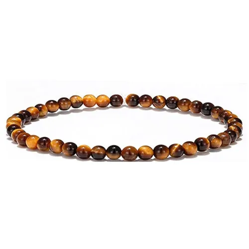 Amazon Cross border Hot selling Bead String 4mm Natural Stone Beads Charming Women's Bracelet Foreign Trade Bracelet Couple Bracelet