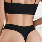 European and American size women's thong sexy and tempting, but no trace breathable hollow thin belt sexy underwear wholesale and foreign trade