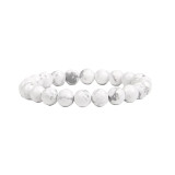 Amazon Hot Selling 8mm Gemstone Bead Bracelet Women's Stone Bead Healing Elastic Round Bead Crystal Gemstone Bracelet