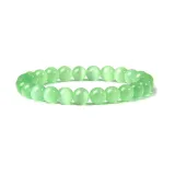 Amazon Hot Selling 8mm Gemstone Bead Bracelet Women's Stone Bead Healing Elastic Round Bead Crystal Gemstone Bracelet
