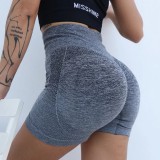 Instagram Europe and America Gradual Seamless Shorts New High Waist Women's Breathable and Sweatproof Peach Hip Tight Yoga Fitness Pants