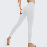 European and American New Sexy Peach Hip Yoga Pants Seamless Cross Hip Tight Sports Pants High Waist Lift Hip Fitness Pants for Women