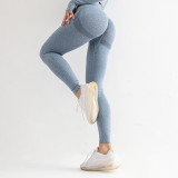 Manufacturer's spot goods: European and American cross-border seamless knitted quick drying yoga pants, sports and fitness pants, peach buttocks bottomed long pants for women