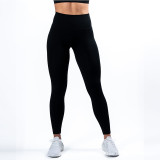 New Cross border European and American Seamless Sandwashing High Waist and Hip Lifting Yoga Pants for Women's Tight, Outdoor Quick Drying Sports and Fitness Pants