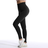New seamless sports pants from Europe and America, leggings for women with high waist and hip lifting, fitness yoga pants for women with fitness running leggings