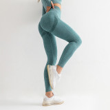 Manufacturer's spot goods: European and American cross-border seamless knitted quick drying yoga pants, sports and fitness pants, peach buttocks bottomed long pants for women