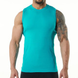 Men's sports vest summer sleeveless fitness suit men's running yoga breathable quick drying fitness vest men's style