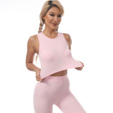New stock sports vest, sweat absorbing sports dance fitness vest, tight fitting women's yoga, can be worn externally